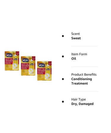 VO5 Hot Oil Intense Conditioning Treatment 0.5 oz 2-Count Tubes - Pack of 3 | 1.5 fl oz - Buy Online on GoSupps.com