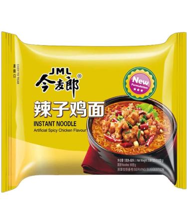 Jinmailang Instant Noodles - Spicy Chicken Flavour Ramen Noodle 105g (Pack of 24) - Buy Online on GoSupps.com