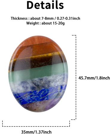 Thumb Bag Palm Worries - Polished Reiki Crystal for Chakra Balance & Relaxation | 1.8 Inches Healing Stone - Buy Online on GoSupps.com