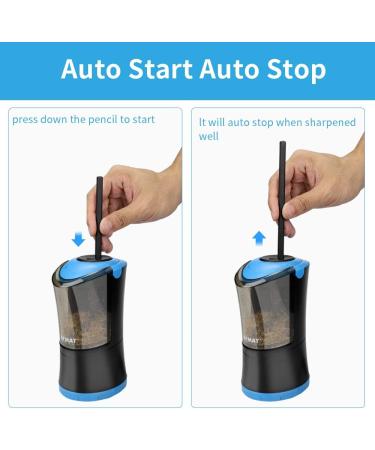 AFMAT Artist Pencil Sharpener  Charcoal Pencil Sharpener  Long Point Pencil Sharpener  Art Pencil Sharpener for 6-9.6mm Large Pencils  Rechargeable Pencil Sharpeners for Art Pencils-Blue - Buy Online on GoSupps.com