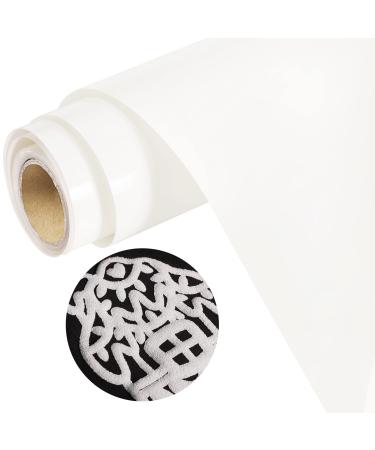 Gatichetta Heat Transfer Vinyl 10"x6ft 3D Puff HTV Heat Press Iron on Vinyl Foaming HTV for T-Shirts, Fabric, DIY Designs, White 01-white 10"x6ft