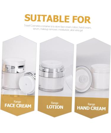 Beaupretty Travel d airless cream s moisturizer pump jar Moisturizer container cosmetic cream jar Empty airless cosmetic container pump type plastic travel moisturizing Bottle 7.5X6.2CM As Shown - Buy Online on GoSupps.com