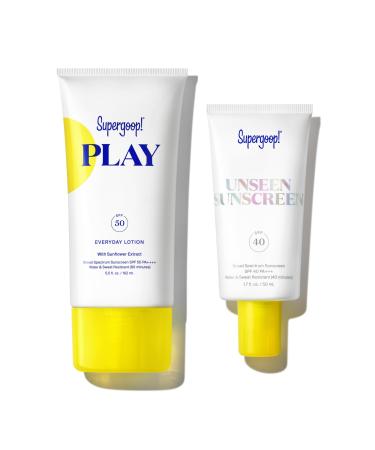 Supergoop! Most Loved Kit: Unseen 1.7 oz + PLAY Everyday 5.5 oz