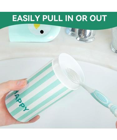 Travel Toothbrush Case | Cute Portable Holder for Camping School & Home - Reusable Green Toothbrush Cup - Buy Online on GoSupps.com