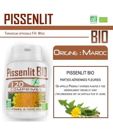 Organic Dandelion 400 mg - 120 tablets - Buy Online on GoSupps.com