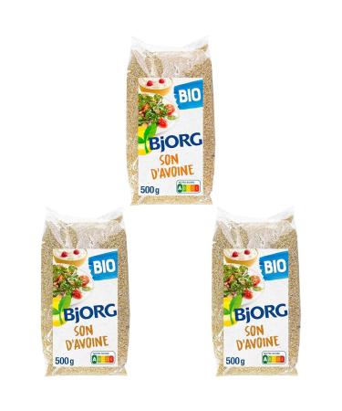 Bjorg Son d'Avoine Bio 500 g (Lot de 3) pas de saveur 500 g (Lot de 3)