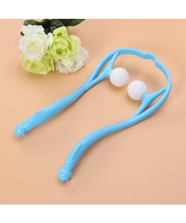 Lioobo Neck Massage Device - Dual Trigger Pressure Point Massager for Adults | Portable Pink & Blue Shoulder Massage Tool - Buy Online on GoSupps.com