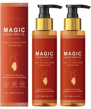 Teegxddy Magic Luxury Body Oil Glow Remedy Oil 2 pieces suitable for firming and hydrating the skin lifts sagging skin Magic Body Oil for all skin types - Buy Online on GoSupps.com