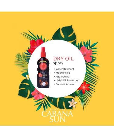 Cabana Sun CABANA Deep Tanning Dry Oil Spray SPF15-200 ml | Long-Lasting Protection & Hydration - Buy Online on GoSupps.com