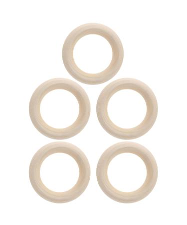 Wooden Baby Teether - Durable & Washable Teething Rings for Kids | Harmless Fine Workmanship | Smooth Surface | 55mm - Buy Online on GoSupps.com