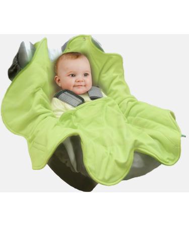 Wallaboo Baby Blanket Fleur 100% Cotton | Green | 85 x 85 cm | Supersoft for Pram Moses Basket Crib Car Seat Travel | Newborn to 10 months - Buy Online on GoSupps.com