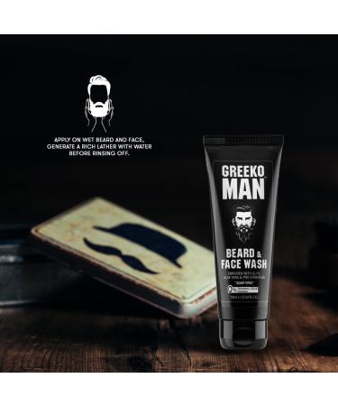 Vasu Greeko Man Beard & Facewash 75ml | Hydrating Cleanser for Smoother Skin & Beard | Gentle Face Wash for Men - Buy Online on GoSupps.com