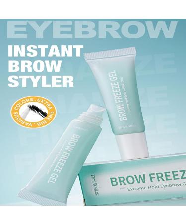 Eyebrow Gel Instant Brow Styler Waterproof Natural Gel Longwear Eyebrow 12Ml Quick Dry Clear Brow Glue Natural Styling Instant Styler With Brush - Buy Online on GoSupps.com