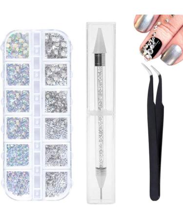 Nail Art Rhinestones Decorations Picking Pen Dotting Pen Nails Tweezer for Girls DIY Nail Art Designs Manicure Decoration Nail Rhinestones - Buy Online on GoSupps.com