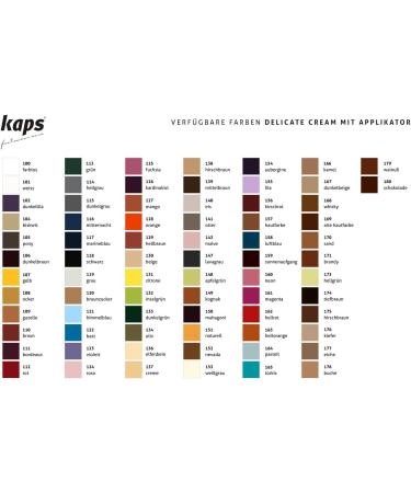 Kaps Shoe Cream with Sponge Applicator Intensive Leather Care and Nourishing Delicate 70 colours 118 - Black - Buy Online on GoSupps.com