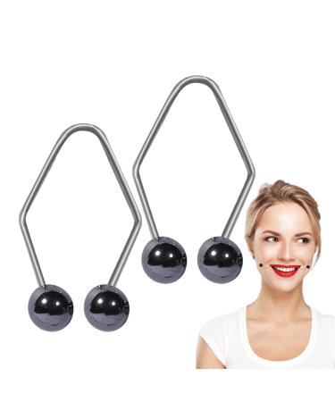 Natural Smile Trainer Portable Cheek Trainers for a Natural and Confident Smile Flight Attendant Supplies for Sleeping Working Reading Studying Typing Black