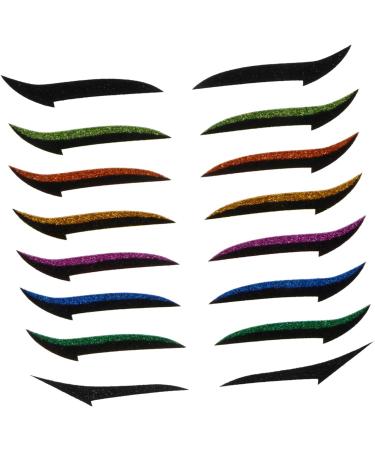 FOMIYES 108 Pairs Glitter Eyeliner Eyelid Makeup Stickers Korean Eyelid Tape Eye Skin Sticker Eyes Miss Tool - Buy Online on GoSupps.com