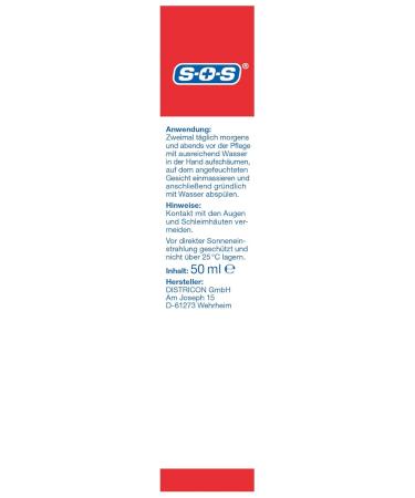 Buy SOS Counter-Pimple Cream - Medical Facial Cleanser with Micro Silver & Lauric Acid for Acne-Prone Skin | 50 ml - Gentle Foaming & Deep Pore Cleansing  - Buy Online on GoSupps.com