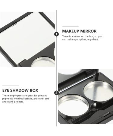FRCOLOR 3 Sets Double Box Eye Shadow Box Diy Cosmetic Container Makeup Palette Organizer Diy Eyeshadow Empty Eyeshadow Palette Eye Shadow Pallets Girls Plastic Makeup Remover Travel Mirror - Buy Online on GoSupps.com