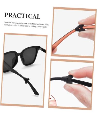 Buy Housoutil Silicone Glasses Ear Bracket - 20 Pairs of Anti-Slip Covers & Earring Cushions for Secure Glasses Fit | Durable Black Gel Eye Frame Hooks - Buy Online on GoSupps.com
