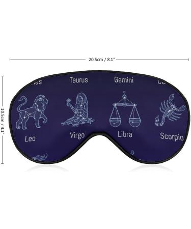 Twelve Constellations Sleep Mask - Adjustable Eye Cover for Night Travel and Naps - Buy Online on GoSupps.com