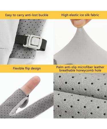 Fencelly Eisseide Summer UV Protection Gloves - Slide-Resistant Breathable 2 Cut Finger Design for Men | Perfect for Fishing & Cycling - XL Size - Buy Online on GoSupps.com