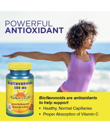 Nature's Life Bioflavonoids 500 mg - 100 Tablets | Antioxidant Support & Immunity Boost - Buy Online on GoSupps.com
