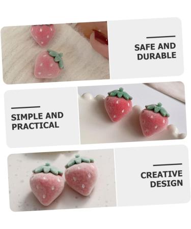 40 Pcs Flocked Strawberry Accessories Earring Sweet Child 2.4X1.8CMx3pcs As Shownx3pcs - Buy Online on GoSupps.com