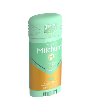 Mitchum Women's Advanced Control Anti-Perspirant Deodorant Invisible Solid Pure Fresh 2.70 oz - Pack of 4 - Buy Online on GoSupps.com