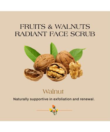 Ashpveda Fruit Face Scrub (Date and Walnut) Face Scrub for Deep Exfoliation | Helpful for Dead Skin Smooth and Clear Complexation and Tan Removal | Hydrating & Exfoliating For Women and Men (30gm) - Buy Online on GoSupps.com