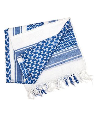 Valken Shemagh Scarf - Blue/White Large