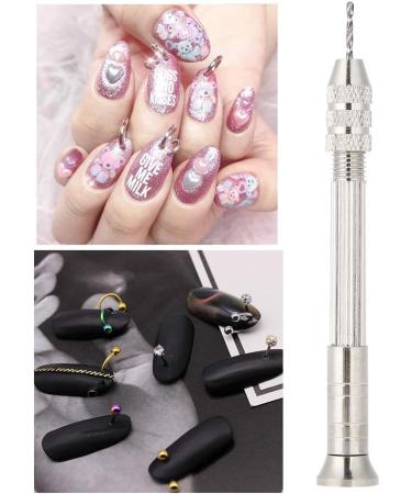 ANKROYU Manual Nail Charm Piercing Tool Piercing Ongles Nail Art Nail Art Dangles Drill Manual Nail Art Piercing Tool Nail DIY Pendant Punch Manicure Accessory - Buy Online on GoSupps.com