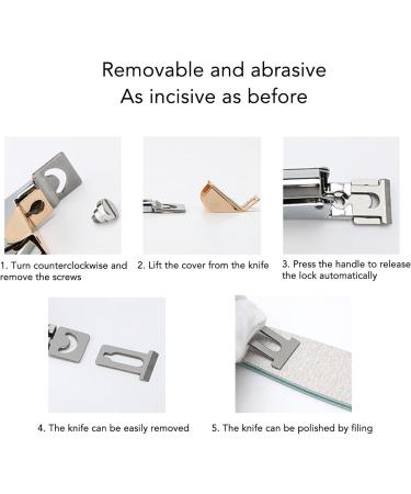 Nail Clippers Stainless Steel Wide Application Nail Clippers DIY Professional for Salon (Gold) - Buy Online on GoSupps.com