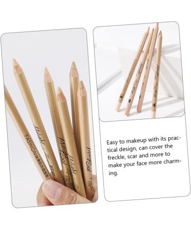 FOYTOKI 8 Pcs Concealer Pen Concealer for Freckle Makeup Concealer Women Makeup Supplies White Wooden - Buy Online on GoSupps.com