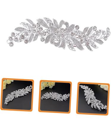 VINTORKY Hair Comb Classroom Bridal Hair Clips Rhinestone Barrettes Pearl Barrette Pearl Headpiece Tiara Bridal Headpieces for Wedding Rhinestone Full Bride - Buy Online on GoSupps.com