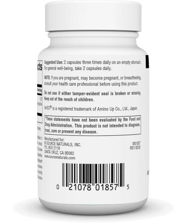 Source Naturals AHCC 500 mg Increases Natural Killer Cell Activity* 500mg - 30 Capsules 30 Count (Pack of 1) - Buy Online on GoSupps.com
