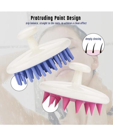 Buy Purple Scalp Massage Device - Anti-Slide Silicone Hair Brush for Scalp Care & Pet Grooming | International Shipping Available - Buy Online on GoSupps.com