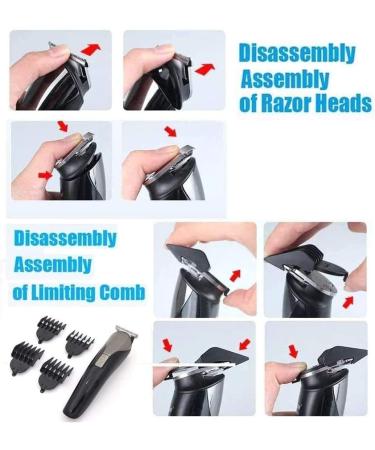 Buy KouRy Men's Hair Clipper - Professional USB Rechargeable Cordless Trimmer & Grooming Kit with LED Display - International Shipping Available - Buy Online on GoSupps.com