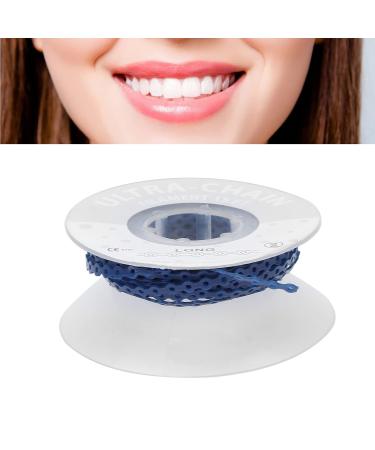 Orthodontic Rubber Chain  Dental Rubber Chain  Orthodontic Rubber Chains Portable Elastic Dental Brace Power Chain Accessory for Orthodontic Treatment (blue)