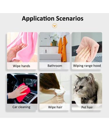 AKOAK Women's Microfiber Hair Towel Anti-Frizz Super Absorbent & Soft Hair Cloth for Curly Long & Thick Hair - Buy Online on GoSupps.com