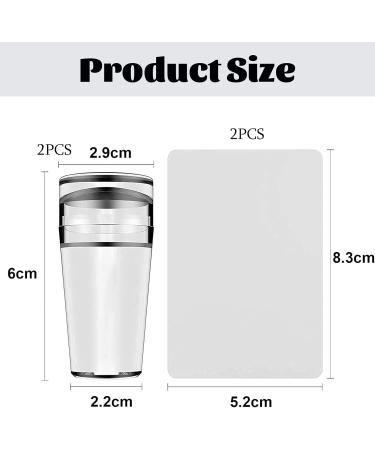 Luvadeyo Nail Art Stamping Set - 2 Transparent Stamps & Schaber for DIY French Line Design | International Shipping Available - Buy Online on GoSupps.com