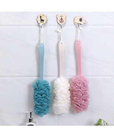 Arswin Long Handle Back Scrubber Loofah - Soft Nylon Mesh Sponge for Men & Women - Exfoliating Body Brush for Shower - Blue - Buy Online on GoSupps.com