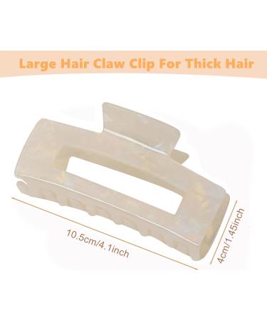 Women's Large Rectangular Hair Clips for Thick Hair Celluloid Elegant Hair Clips Hair Clips for Women Color B2 - Buy Online on GoSupps.com