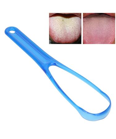 Buy Blue Tongue Scraper Cleaner | Portable Metal & Plastic Tongue Cleaning Brush Kit for Fresh Breath - Buy Online on GoSupps.com