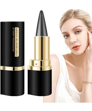 Black Eyeliner Gel - Cream Eyeliner Tool Smudge Proof - Waterproof Matte Black Eye-Liner Pencil Quick Drying Eyeliner Gel Stick for Girls Women - Buy Online on GoSupps.com