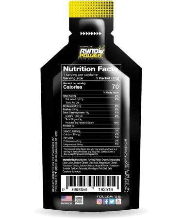 Ryno Power Mana Performance Gel Caddy - 12 Servings Lemon Meringue | Premium Energy Gel for Optimal Performance - Buy Online on GoSupps.com