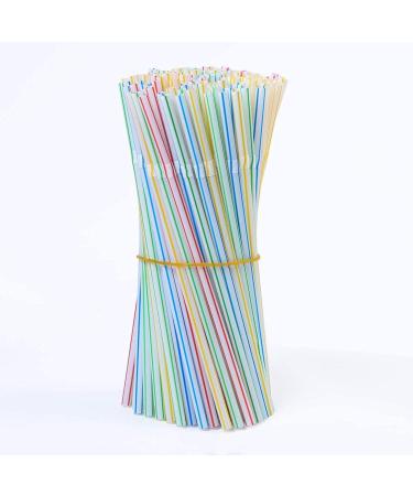 200pcs Disposable Plastic Colorful Striped Beverage Straws Individually Packaged Straws Maternal Confinement Party Drink Straws - Buy Online on GoSupps.com