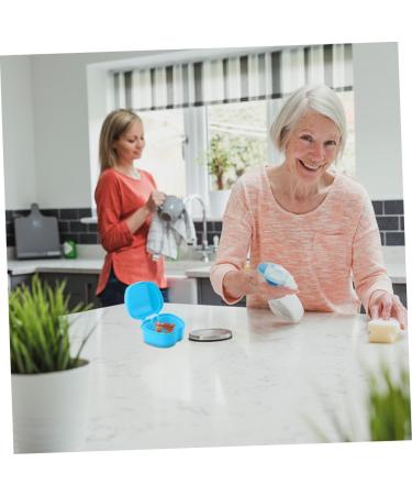 Healeved 8 STK Prosthesis Cleaning Suitcase | Durable Plastic Storage Box for Travel & Prosthetic Teeth Care - Buy Online on GoSupps.com
