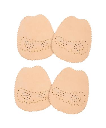 FOMIYES 2 Pairs Forefoot Half Size Pad Women Heel Cushion Inserts High Heels Half Pads Foot Protection Insoles High Heel Half Pads Non Shoe Inserts Ball of Foot Pad Half Foot Pads Leather