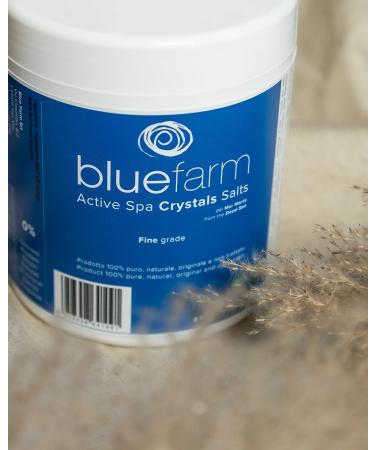 BLUE FARM | Active Spa Crystals Salts 1.000 gr: fine crystals of Dead Sea salts in vase - Buy Online on GoSupps.com